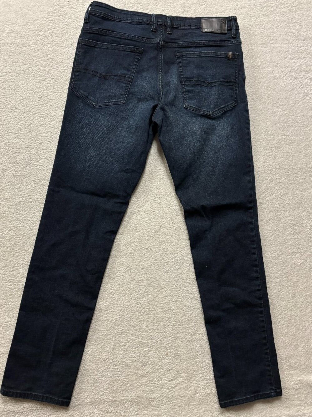 Buffalo David Bitton Jeans Mens 34x34 Jackson Straight Stretch Dark Blue Denim